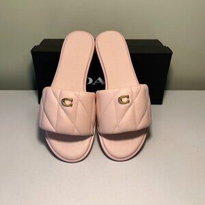 Coach Holly Quilted Leather Sandal